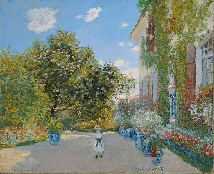 Claude Monet The Artist House at Argenteuil China oil painting art